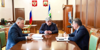 Казбек Коков встретился с министром земельных и имущественных отношений КБР и руководителем филиала «Защитников Отечества» - РИА Кабардино-Балкария