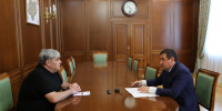 Казбек Коков провел рабочую встречу с министром здравоохранения КБР Рустамом Калибатовым - Глава КБР
