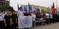 Вместе против террора: КБГУ принял участие в республиканском митинге - КБГУ им. Х.М. Бербекова