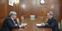 Казбек Коков провел рабочую встречу с главой администрации Урванского района - РИА Кабардино-Балкария