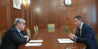 Казбек Коков встретился с руководителем Управления Федерального казначейства по КБР - РИА Кабардино-Балкария